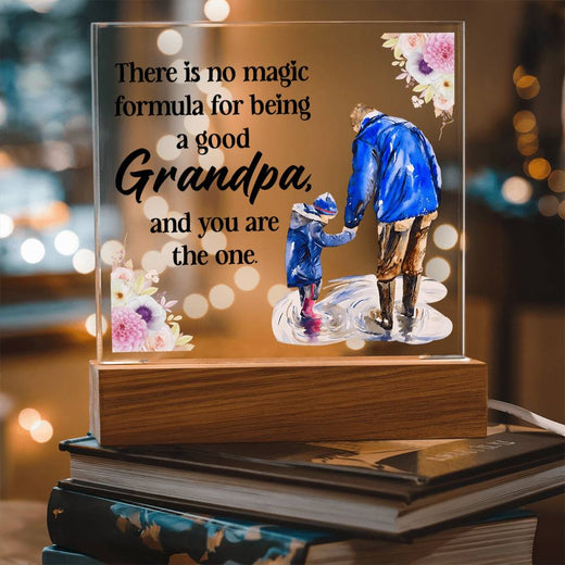 To My Grandpa LED Acrylic Plaque