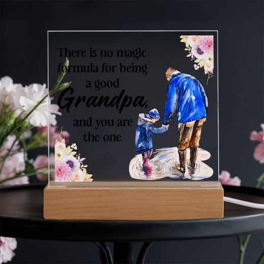To My Grandpa LED Acrylic Plaque