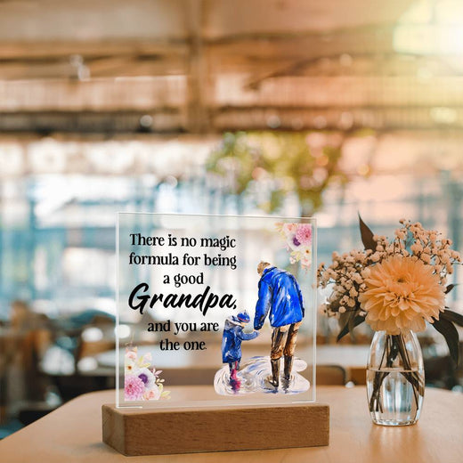To My Grandpa LED Acrylic Plaque