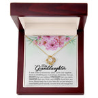To My Granddaughter “Always in My Heart” Love Knot Necklace