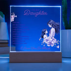 To My Daughter “You Are My Best Friend” LED Acrylic Plaque