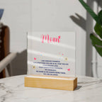 To My Mom “Forever Thankful” LED Acrylic Plaque