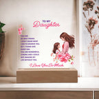 To My Daughter “You Are My Best Friend” LED Acrylic Plaque