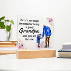 To My Grandpa LED Acrylic Plaque