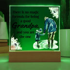 To My Grandpa LED Acrylic Plaque