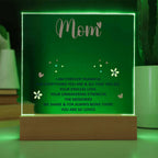 To My Mom “Forever Thankful” LED Acrylic Plaque