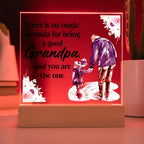 To My Grandpa LED Acrylic Plaque