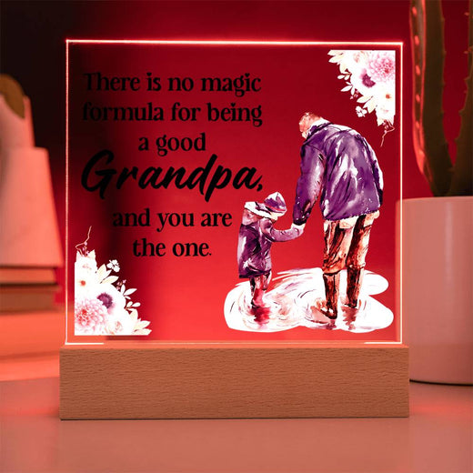 To My Grandpa LED Acrylic Plaque