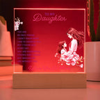 To My Daughter “You Are My Best Friend” LED Acrylic Plaque