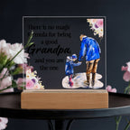 To My Grandpa LED Acrylic Plaque