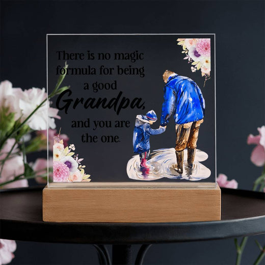 To My Grandpa LED Acrylic Plaque